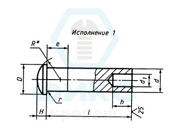 Заклепка ГОСТ 12641-80 2,5х10 нержавеющая сталь 08Х18Н10