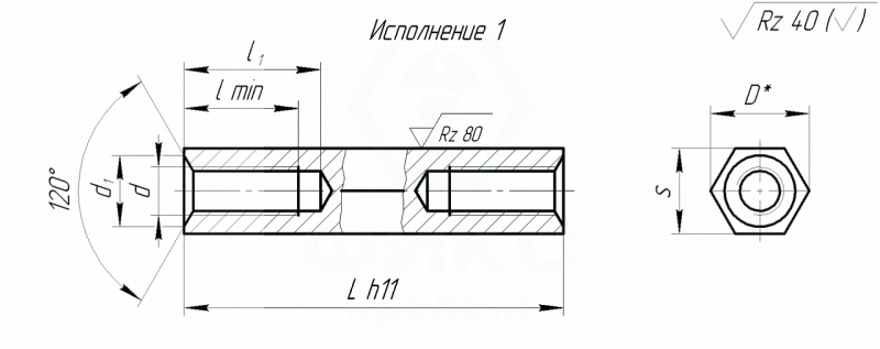 Стойка ГОСТ 20865-81 М2,5х10 сталь цинк желтый