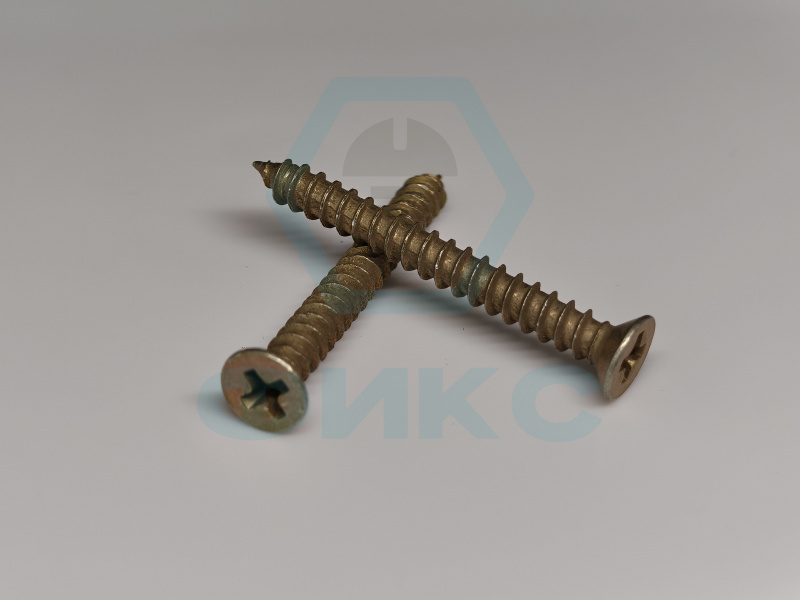 Винт ГОСТ 11652-80 6х25 сталь цинк желтый исп.2