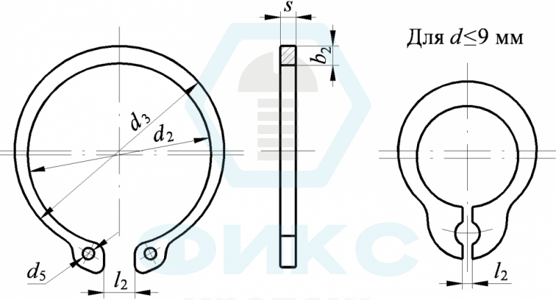 Кольцо ГОСТ 13942-86 d32 сталь хим окс